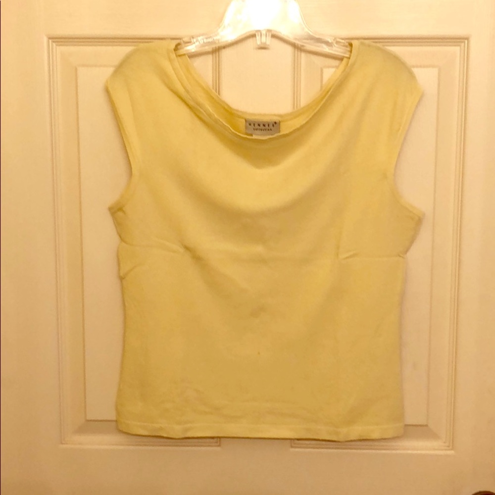 Vintage H&M from 1995 Light Yellow Stretch Top